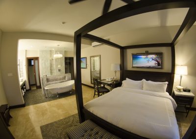 Romantic honeymoon suites at Sandals Royal Caribbean Resort.