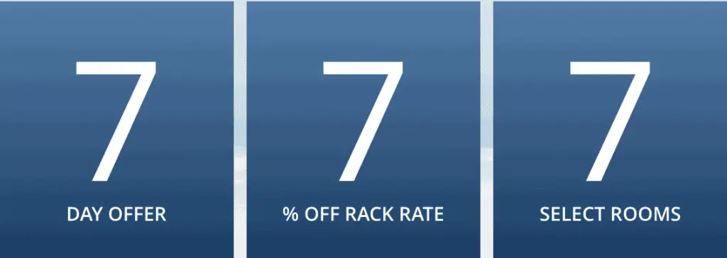 Sandals Resort 7-7-7 deal