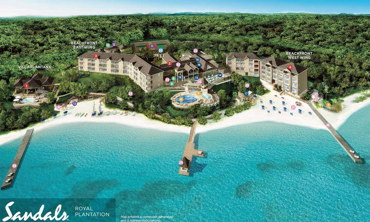 Sandals Resort Locations and Maps