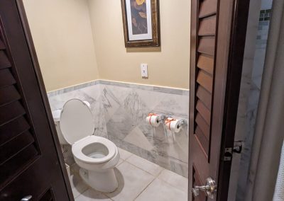 bathroom area in the Italian Suite Beaches Resort