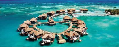 a heart shaped structure on water