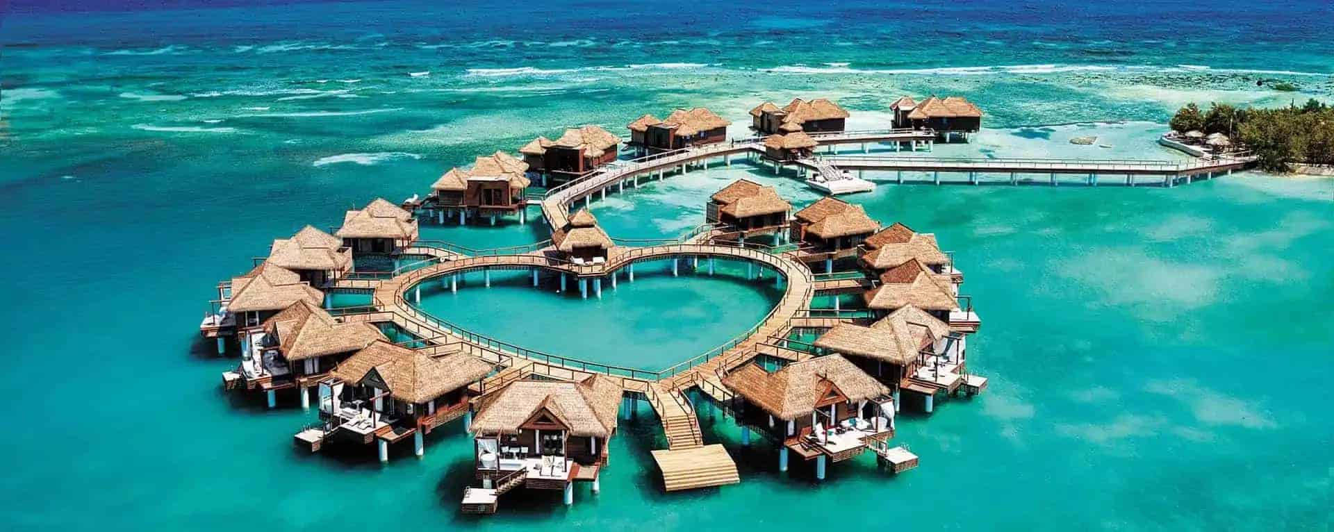 a heart shaped structure on water