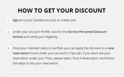 Sandals Resorts Military & First Responder Discount: How to Verify with SheerID and Save 10% on Your Caribbean Honeymoon